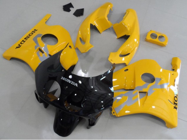Affordable 1991-1998 Yellow Black Honda CBR250RR MC22 Motorcycle Bodywork Affordable 1991-1998 Yellow Black Honda CBR250RR MC22 Motorcycle Bodywork