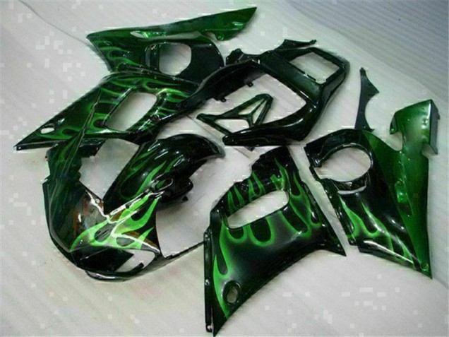 Affordable 1998-2002 Green Black Yamaha YZF R6 Motor Bike Fairings Affordable 1998-2002 Green Black Yamaha YZF R6 Motor Bike Fairings