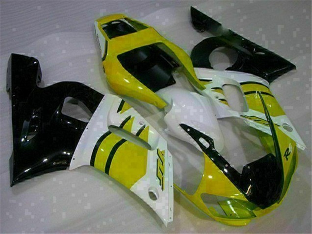 Affordable 1998-2002 Yellow White Yamaha YZF R6 Motorcycle Fairings Kits Affordable 1998-2002 Yellow White Yamaha YZF R6 Motorcycle Fairings Kits