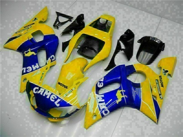 Affordable 1998-2002 Yellow Blue Yamaha YZF R6 Moto Fairings Affordable 1998-2002 Yellow Blue Yamaha YZF R6 Moto Fairings