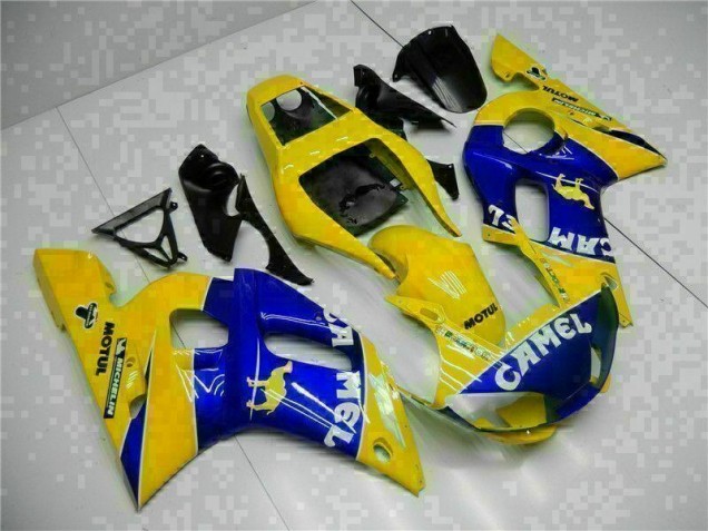 Affordable 1998-2002 Yellow Blue Yamaha YZF R6 Moto Fairings Affordable 1998-2002 Yellow Blue Yamaha YZF R6 Moto Fairings