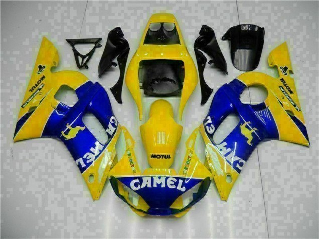 Affordable 1998-2002 Yellow Blue Yamaha YZF R6 Moto Fairings Affordable 1998-2002 Yellow Blue Yamaha YZF R6 Moto Fairings