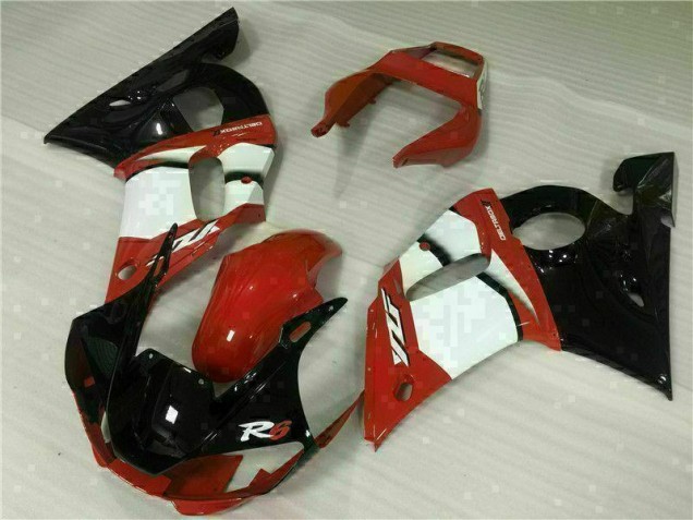 Affordable 1998-2002 Red White Yamaha YZF R6 Motor Fairings Affordable 1998-2002 Red White Yamaha YZF R6 Motor Fairings