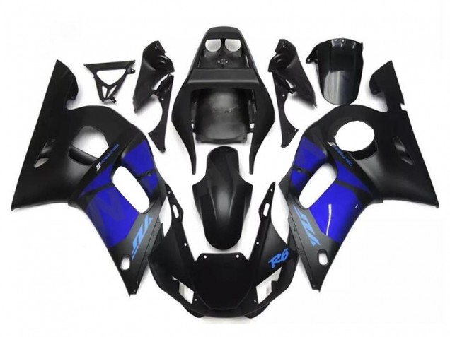 Affordable 1998-2002 Blue Black Yamaha YZF R6 Replacement Motorcycle Fairings Affordable 1998-2002 Blue Black Yamaha YZF R6 Replacement Motorcycle Fairings
