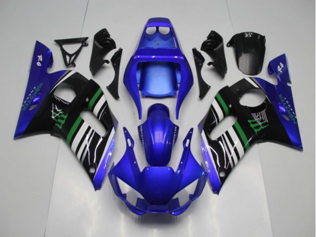 Affordable 1998-2002 Blue Monster Yamaha YZF R6 Motor Bike Fairings Affordable 1998-2002 Blue Monster Yamaha YZF R6 Motor Bike Fairings