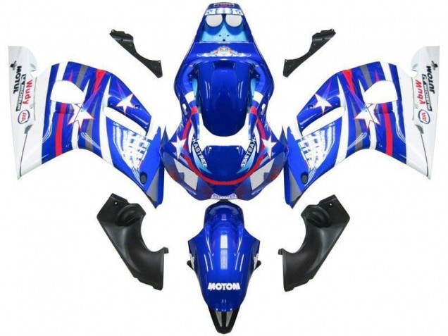 Affordable 1998-2002 Blue White Star Fiat Yamaha YZF R6 Motorcyle Fairings Affordable 1998-2002 Blue White Star Fiat Yamaha YZF R6 Motorcyle Fairings