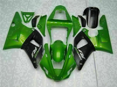 Affordable 2000-2001 Green Yamaha YZF R1 Motorcyle Fairings