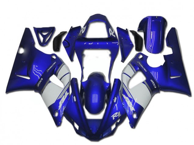 Affordable 2000-2001 Blue White Yamaha YZF R1 Motorcycle Fairings Affordable 2000-2001 Blue White Yamaha YZF R1 Motorcycle Fairings