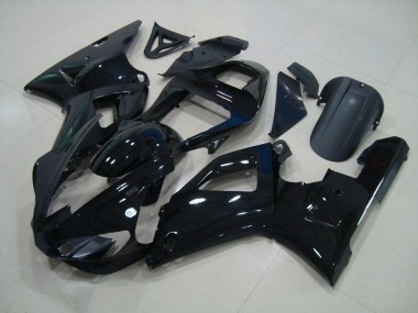 Affordable 2000-2001 Black Yamaha YZF R1 Motorcycle Fairing Kits