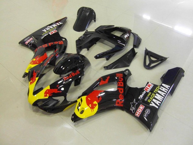 Affordable 2000-2001 Black Red Bull Yamaha YZF R1 Bike Fairings Affordable 2000-2001 Black Red Bull Yamaha YZF R1 Bike Fairings