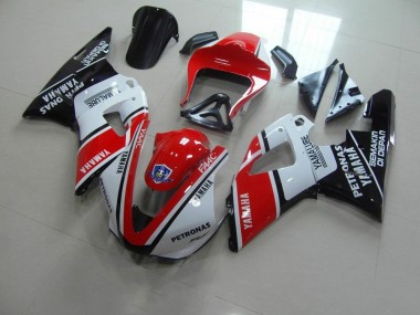 Affordable 2000-2001 Red White Yamalube Race Yamaha YZF R1 Motorcycle Fairings Kits