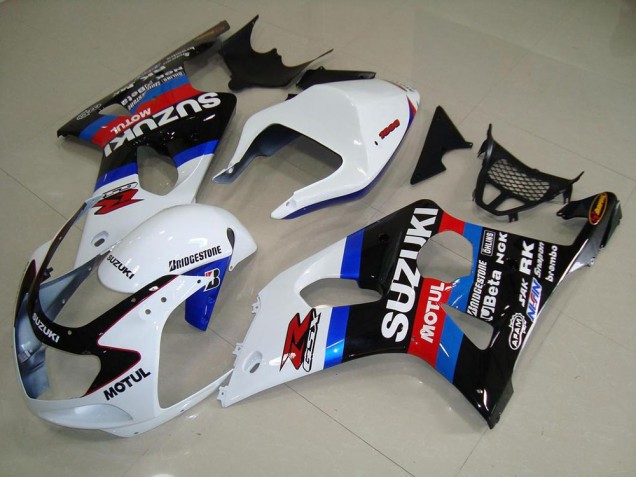 Affordable 2000-2002 Black White Blue Suzuki GSXR 1000 Moto Fairings Affordable 2000-2002 Black White Blue Suzuki GSXR 1000 Moto Fairings