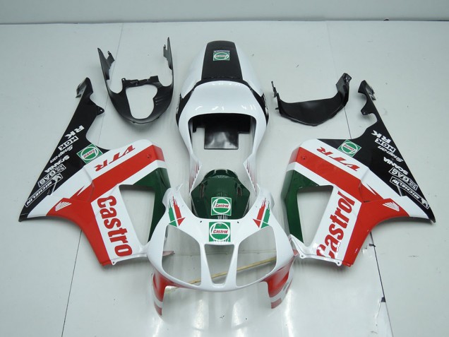 Affordable 2000-2006 White Black Red Castro Honda VTR1000 Bike Fairings Affordable 2000-2006 White Black Red Castro Honda VTR1000 Bike Fairings