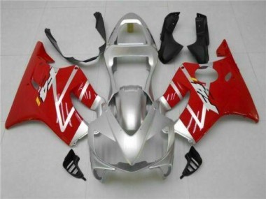 Affordable 2001-2003 Silver Red Honda CBR600 F4i Motorcycle Fairing Kits & Plastic Bodywork MF1473