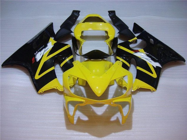 Affordable 2001-2003 Yellow Black Honda CBR600 F4i Motorbike Fairing Kits