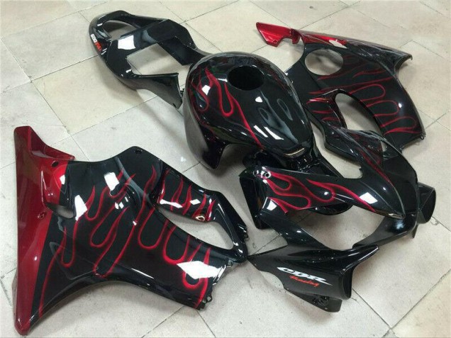 Affordable 2001-2003 Red Flame Honda CBR600 F4i Motorcycle Fairings Kit Affordable 2001-2003 Red Flame Honda CBR600 F4i Motorcycle Fairings Kit