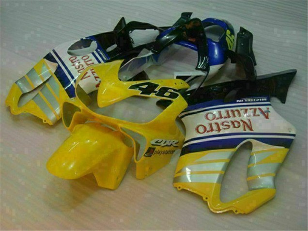 Affordable 2001-2003 Yellow Silver Nastro Azzurro Honda CBR600 F4i Motorcylce Fairings