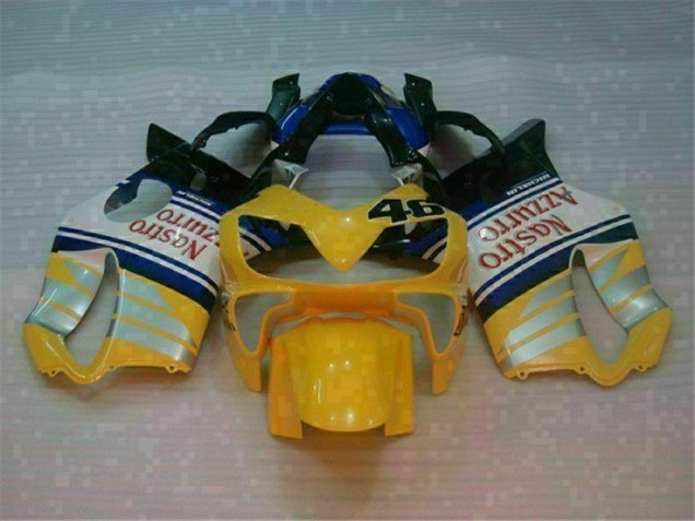 Affordable 2001-2003 Yellow Silver Nastro Azzurro Honda CBR600 F4i Motorcylce Fairings
