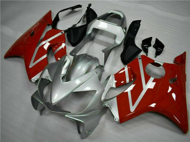 Affordable 2001-2003 Red Silver Honda CBR600 F4i Motor Bike Fairings
