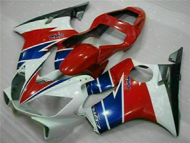 Affordable 2001-2003 Red White Blue Honda CBR600 F4i Replacement Motorcycle Fairings