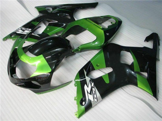 Affordable 2001-2003 Green Black Suzuki GSXR 600/750 Motorbike Fairing Affordable 2001-2003 Green Black Suzuki GSXR 600/750 Motorbike Fairing