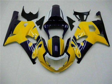 Affordable 2001-2003 Yellow Suzuki GSXR 600/750 Bike Fairings