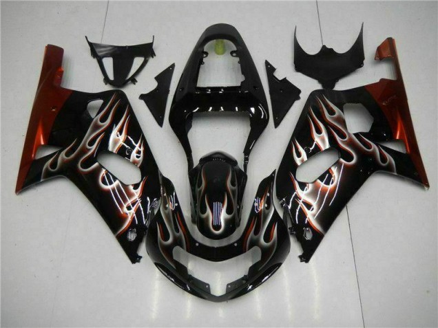 Affordable 2001-2003 Black Suzuki GSXR 600/750 Motorcycle Bodywork Affordable 2001-2003 Black Suzuki GSXR 600/750 Motorcycle Bodywork
