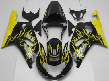 Affordable 2001-2003 Black Suzuki GSXR 600/750 Motorbike Fairing