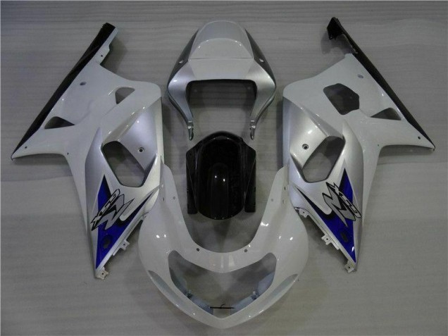 Affordable 2001-2003 White Silver Suzuki GSXR 600/750 Bike Fairings Affordable 2001-2003 White Silver Suzuki GSXR 600/750 Bike Fairings