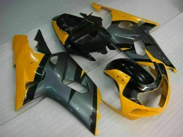 Affordable 2001-2003 Black Yellow Suzuki GSXR 600/750 Bike Fairing Affordable 2001-2003 Black Yellow Suzuki GSXR 600/750 Bike Fairing
