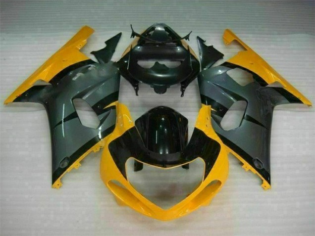 Affordable 2001-2003 Black Yellow Suzuki GSXR 600/750 Bike Fairing Affordable 2001-2003 Black Yellow Suzuki GSXR 600/750 Bike Fairing