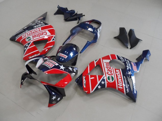 Affordable 2002-2003 Dark Blue Star Honda CBR900RR 954 Motorbike Fairing Kits