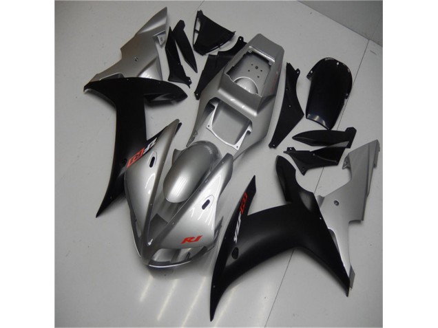 Affordable 2002-2003 Silver Black Yamaha YZF R1 Motorbike Fairings Affordable 2002-2003 Silver Black Yamaha YZF R1 Motorbike Fairings