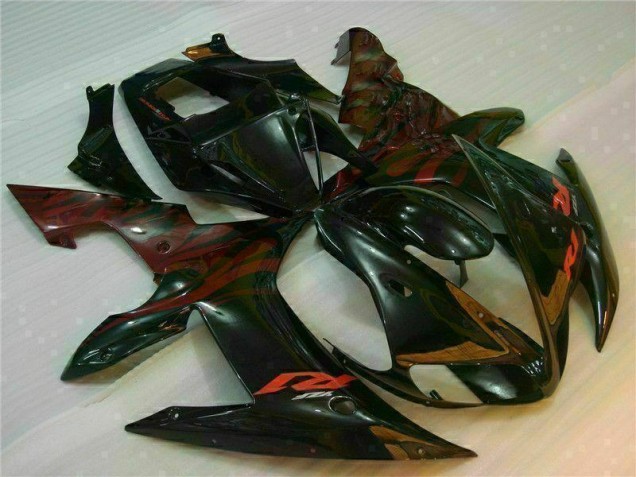 Affordable 2002-2003 Black Yamaha YZF R1 Bike Fairings Affordable 2002-2003 Black Yamaha YZF R1 Bike Fairings