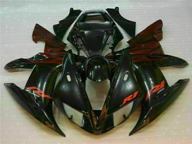 Affordable 2002-2003 Black Yamaha YZF R1 Bike Fairings Affordable 2002-2003 Black Yamaha YZF R1 Bike Fairings