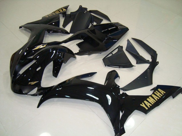 Affordable 2002-2003 Black Gold Yamaha YZF R1 Replacement Fairings Affordable 2002-2003 Black Gold Yamaha YZF R1 Replacement Fairings