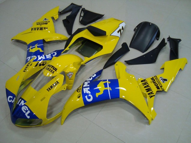 Affordable 2002-2003 Blue Yellow Yamaha YZF R1 Motorcylce Fairings Affordable 2002-2003 Blue Yellow Yamaha YZF R1 Motorcylce Fairings