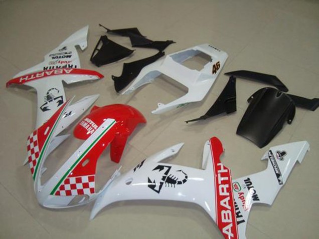 Affordable 2002-2003 Red White Flag Yamaha YZF R1 Bike Fairings Affordable 2002-2003 Red White Flag Yamaha YZF R1 Bike Fairings