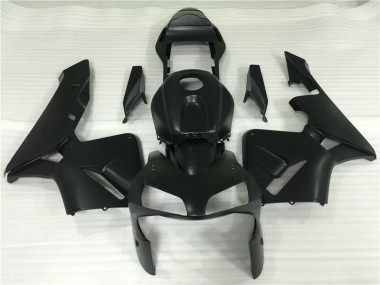 Affordable 2003-2004 Matte Black Honda CBR600RR Motorcycle Fairing Kits & Plastic Bodywork MF0171