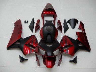Affordable 2003-2004 Red Black Honda CBR600RR Motorcycle Fairing Kits & Plastic Bodywork MF0187
