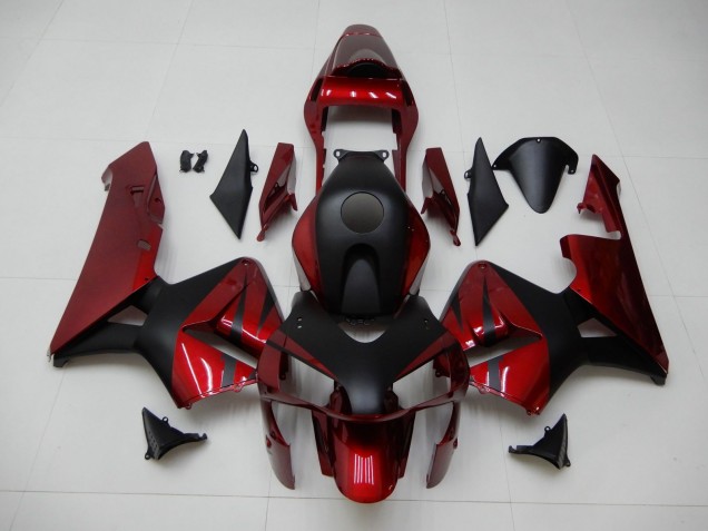 Affordable 2003-2004 Red Black Honda CBR600RR Motor Fairings Affordable 2003-2004 Red Black Honda CBR600RR Motor Fairings
