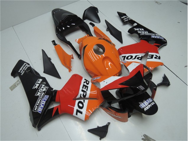 Affordable 2003-2004 Orange Red Black Repsol Honda CBR600RR Motor Bike Fairings Affordable 2003-2004 Orange Red Black Repsol Honda CBR600RR Motor Bike Fairings