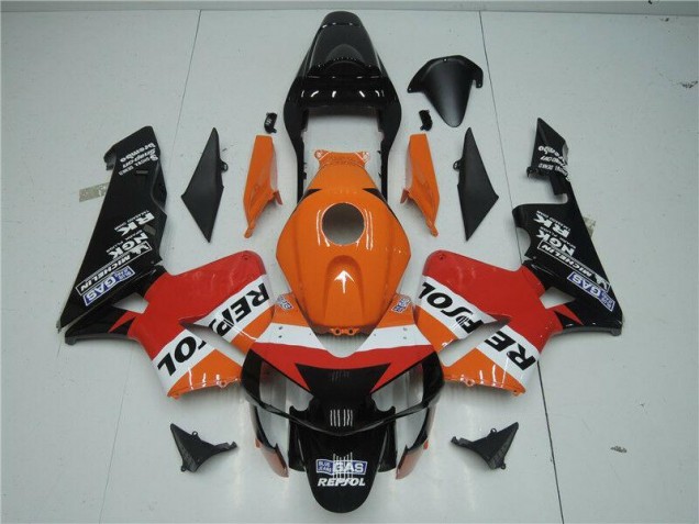 Affordable 2003-2004 Orange Red Black Repsol Honda CBR600RR Motor Bike Fairings Affordable 2003-2004 Orange Red Black Repsol Honda CBR600RR Motor Bike Fairings