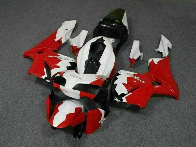 Affordable 2003-2004 Red White Honda CBR600RR Replacement Motorcycle Fairings Affordable 2003-2004 Red White Honda CBR600RR Replacement Motorcycle Fairings