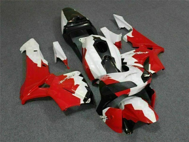 Affordable 2003-2004 Red White Honda CBR600RR Replacement Motorcycle Fairings Affordable 2003-2004 Red White Honda CBR600RR Replacement Motorcycle Fairings