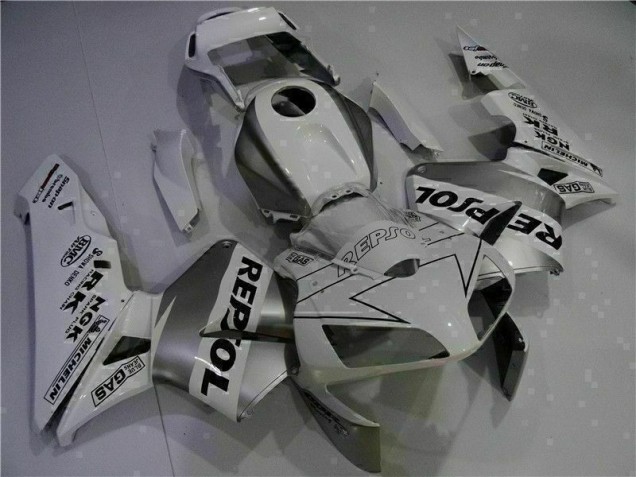 Affordable 2003-2004 White Repsol Honda CBR600RR Motorcycle Replacement Fairings Affordable 2003-2004 White Repsol Honda CBR600RR Motorcycle Replacement Fairings