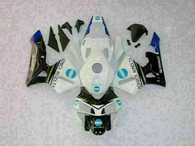 Affordable 2003-2004 White Black Honda CBR600RR Motor Fairings