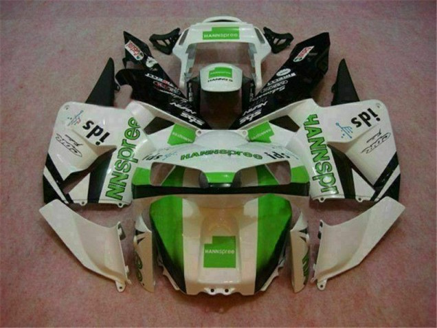 Affordable 2003-2004 White Honda CBR600RR Motorcycle Fairing Kits