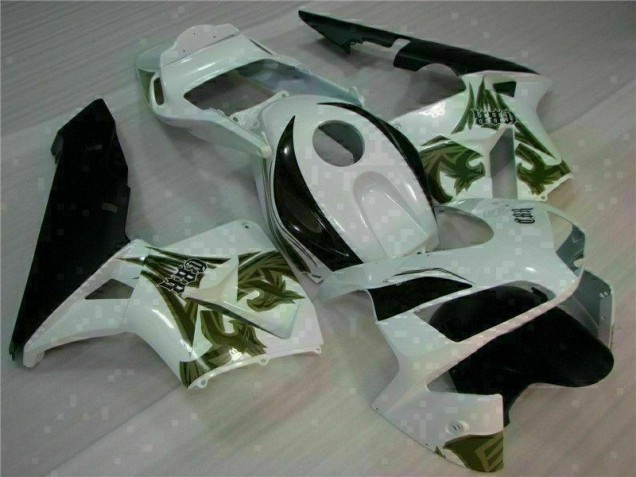 Affordable 2003-2004 White Honda CBR600RR Motorcycle Bodywork Affordable 2003-2004 White Honda CBR600RR Motorcycle Bodywork