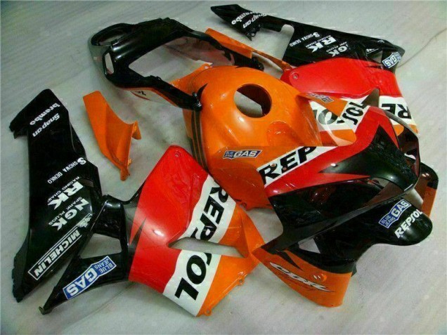 Affordable 2003-2004 Orange Repsol Honda CBR600RR Motorbike Fairing Kits